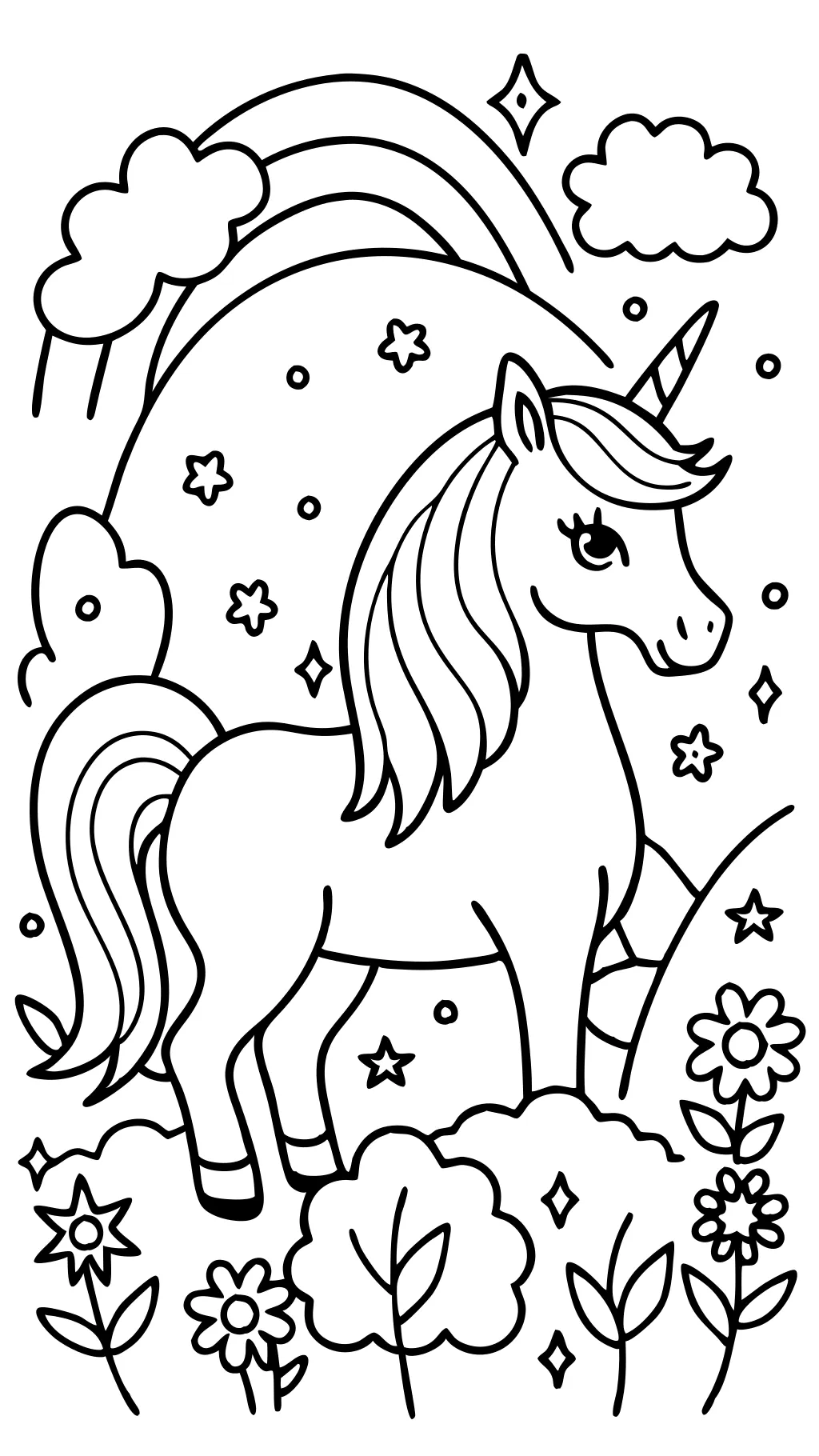 coloriages gratuits des licornes